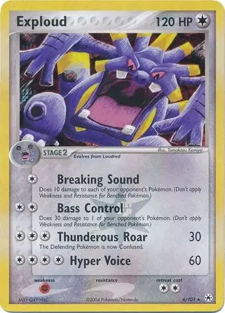 EX Hidden Legends Exploud #6/101 reverse holo